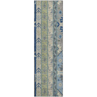 Piper Looms Mayfield Aztec AMF1015 Navy Machine Washable Area Rug Runner Main Image