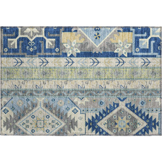 Piper Looms Mayfield Aztec AMF1015 Navy Machine Washable Area Rug Scatter Main Image