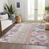 Piper Looms Mayfield Aztec AMF1015 Pink Machine Washable Area Rug Lifestyle Image Feature