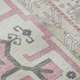 Piper Looms Mayfield Aztec AMF1015 Pink Machine Washable Area Rug Swatch Image