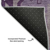 Piper Looms Mayfield Aztec AMF1015 Purple Machine Washable Area Rug Backing Image