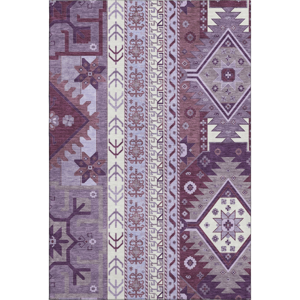 Piper Looms Mayfield Aztec AMF1015 Purple Machine Washable Area Rug main image