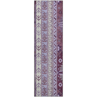 Piper Looms Mayfield Aztec AMF1015 Purple Machine Washable Area Rug Runner Main Image