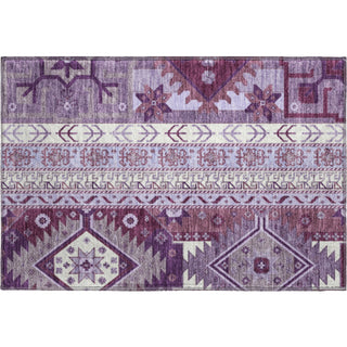 Piper Looms Mayfield Aztec AMF1015 Purple Machine Washable Area Rug Scatter Main Image
