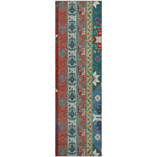 Piper Looms Mayfield Aztec AMF1015 Red Machine Washable Area Rug Runner Main Image