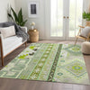 Piper Looms Mayfield Aztec AMF1015 Sage Machine Washable Area Rug Lifestyle Image Feature
