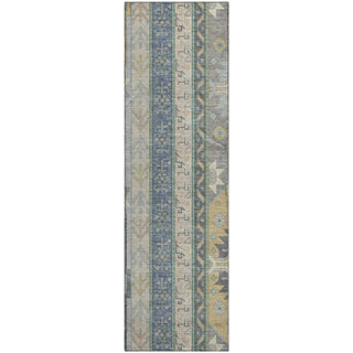 Piper Looms Mayfield Aztec AMF1015 Silver Machine Washable Area Rug Runner Main Image