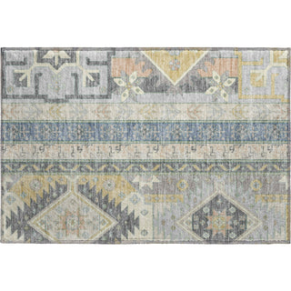 Piper Looms Mayfield Aztec AMF1015 Silver Machine Washable Area Rug Scatter Main Image