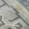 Piper Looms Mayfield Aztec AMF1015 Silver Machine Washable Area Rug Swatch Image