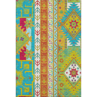 Piper Looms Mayfield Aztec AMF1015 Teal Machine Washable Area Rug main image