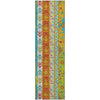 Piper Looms Mayfield Aztec AMF1015 Teal Machine Washable Area Rug Runner Main Image