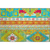 Piper Looms Mayfield Aztec AMF1015 Teal Machine Washable Area Rug Scatter Main Image