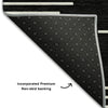 Piper Looms Mayfield Geometric AMF1016 Black Machine Washable Area Rug Backing Image