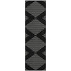Piper Looms Mayfield Geometric AMF1016 Black Machine Washable Area Rug Runner Main Image