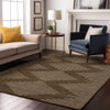 Piper Looms Mayfield Geometric AMF1016 Brown Machine Washable Area Rug Lifestyle Image Feature