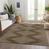 Piper Looms Mayfield Geometric AMF1016 Brown Machine Washable Area Rug Lifestyle Image Feature