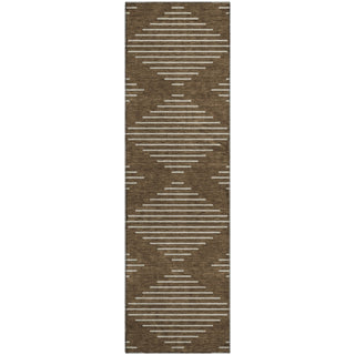 Piper Looms Mayfield Geometric AMF1016 Brown Machine Washable Area Rug Runner Main Image