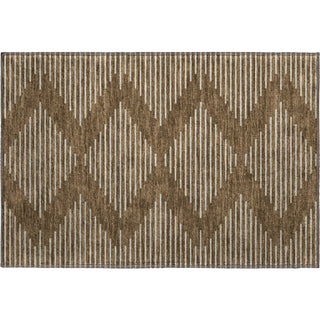 Piper Looms Mayfield Geometric AMF1016 Brown Machine Washable Area Rug Scatter Main Image