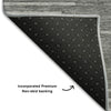 Piper Looms Mayfield Geometric AMF1016 Charcoal Machine Washable Area Rug Backing Image