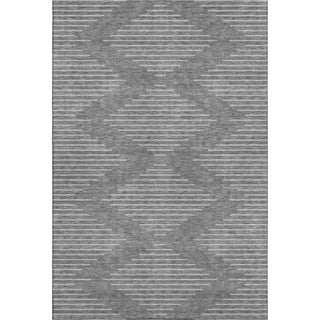 Piper Looms Mayfield Geometric AMF1016 Charcoal Machine Washable Area Rug main image