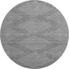Piper Looms Mayfield Geometric AMF1016 Charcoal Machine Washable Area Rug Round Main Image