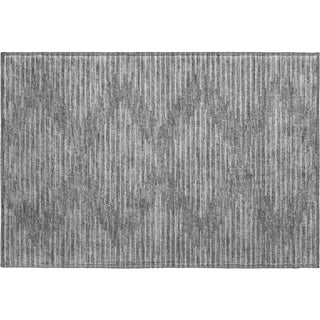 Piper Looms Mayfield Geometric AMF1016 Charcoal Machine Washable Area Rug Scatter Main Image