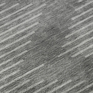 Piper Looms Mayfield Geometric AMF1016 Charcoal Machine Washable Area Rug Swatch Image