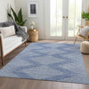 Piper Looms Mayfield Geometric AMF1016 Denim Machine Washable Area Rug Lifestyle Image Feature