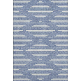 Piper Looms Mayfield Geometric AMF1016 Denim Machine Washable Area Rug main image