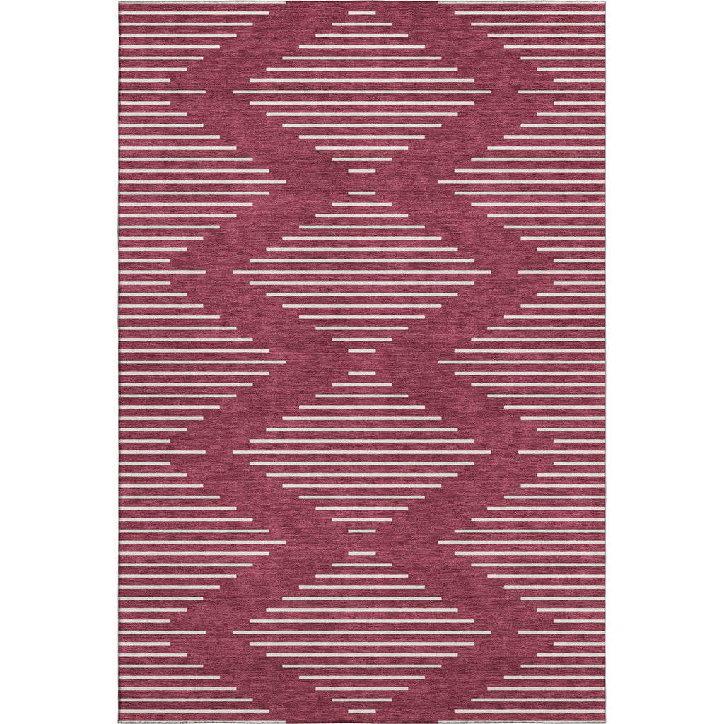 Piper Looms Mayfield Geometric AMF1016 Garnet Machine Washable Area Rug main image