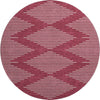 Piper Looms Mayfield Geometric AMF1016 Garnet Machine Washable Area Rug Round Main Image
