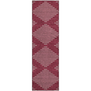 Piper Looms Mayfield Geometric AMF1016 Garnet Machine Washable Area Rug Runner Main Image