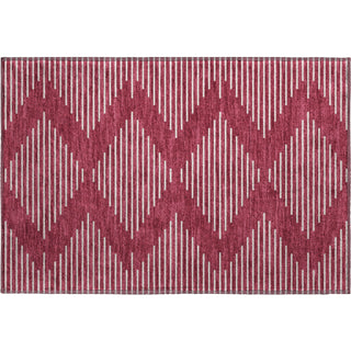 Piper Looms Mayfield Geometric AMF1016 Garnet Machine Washable Area Rug Scatter Main Image