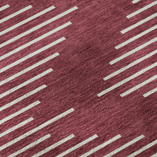 Piper Looms Mayfield Geometric AMF1016 Garnet Machine Washable Area Rug Swatch Image