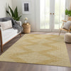 Piper Looms Mayfield Geometric AMF1016 Gold Machine Washable Area Rug Lifestyle Image Feature
