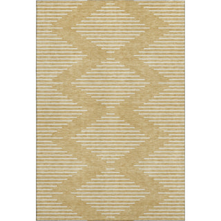 Piper Looms Mayfield Geometric AMF1016 Gold Machine Washable Area Rug main image