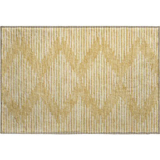 Piper Looms Mayfield Geometric AMF1016 Gold Machine Washable Area Rug Scatter Main Image