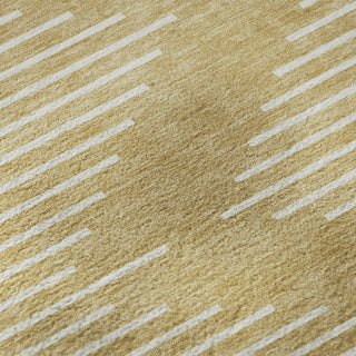 Piper Looms Mayfield Geometric AMF1016 Gold Machine Washable Area Rug Swatch Image