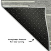 Piper Looms Mayfield Geometric AMF1016 Gray Machine Washable Area Rug Backing Image