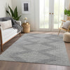 Piper Looms Mayfield Geometric AMF1016 Gray Machine Washable Area Rug Lifestyle Image Feature
