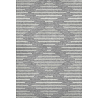 Piper Looms Mayfield Geometric AMF1016 Gray Machine Washable Area Rug main image