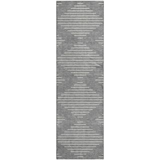 Piper Looms Mayfield Geometric AMF1016 Gray Machine Washable Area Rug Runner Main Image