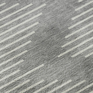 Piper Looms Mayfield Geometric AMF1016 Gray Machine Washable Area Rug Swatch Image