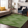 Piper Looms Mayfield Geometric AMF1016 Green Machine Washable Area Rug Lifestyle Image Feature