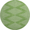 Piper Looms Mayfield Geometric AMF1016 Green Machine Washable Area Rug Round Main Image
