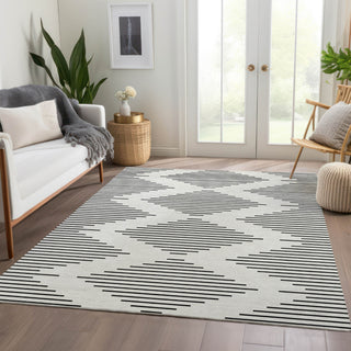 Piper Looms Mayfield Geometric AMF1016 Ivory Machine Washable Area Rug Lifestyle Image Feature
