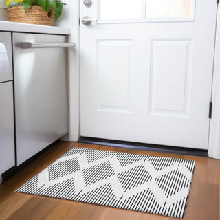 Piper Looms Mayfield Geometric AMF1016 Ivory Machine Washable Area Rug Scatter Lifestyle Image Feature