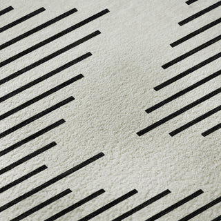 Piper Looms Mayfield Geometric AMF1016 Ivory Machine Washable Area Rug Swatch Image