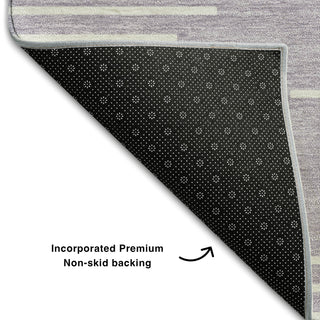 Piper Looms Mayfield Geometric AMF1016 Lavender Machine Washable Area Rug Backing Image