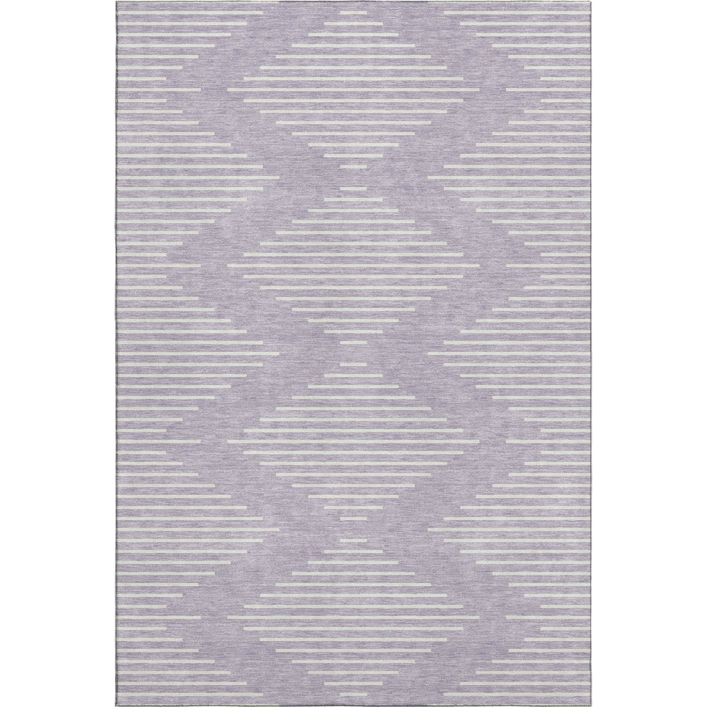 Piper Looms Mayfield Geometric AMF1016 Lavender Machine Washable Area Rug main image